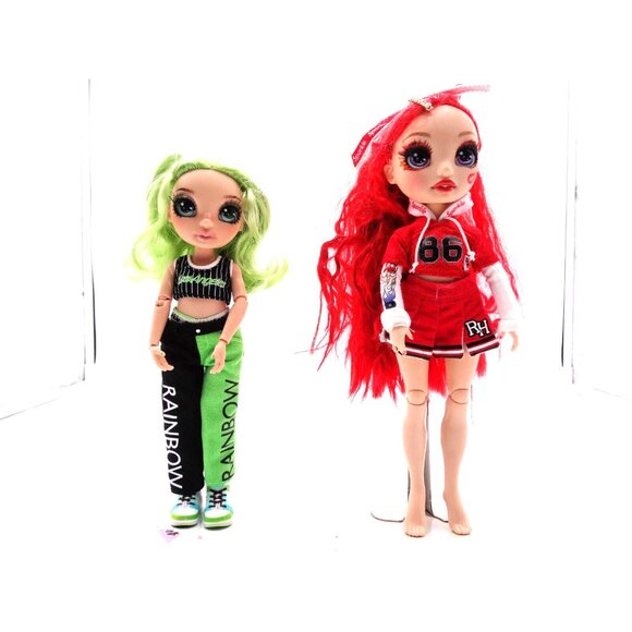 Rainbow High Cheer Ruby Anderson Red Fashion Cheerleader Doll and Jade Hunter Do - Picture 7 of 14